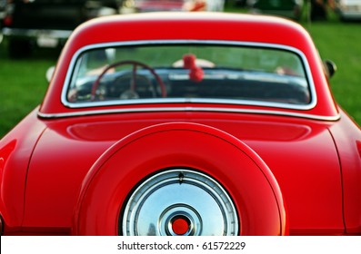 Classic Red Vintage Car