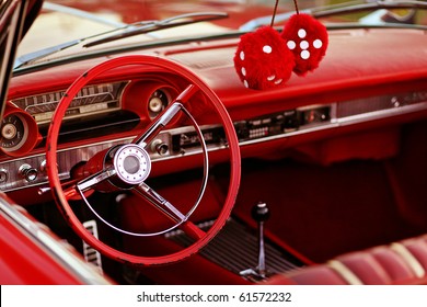 Classic Red Vintage Car