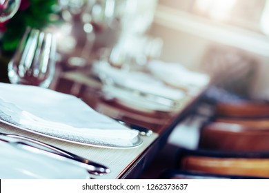 Classic Setting Traditional Fine Dining Table Stock Photo 1262373637 ...