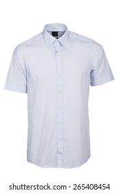 Classic Short Sleeve Blue Shirt