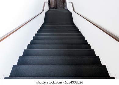 Classic stair with hand rail - Powered by Shutterstock