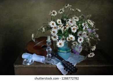 Classic Still Life Musical Instrument Bouquet Stock Photo 1288772782 ...