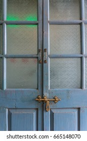 classic style glass antique doors - Shutterstock ID 665148070