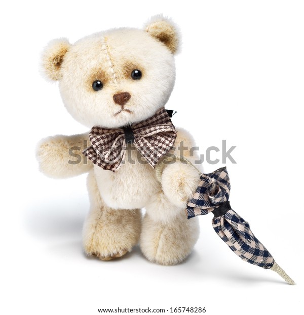 teddy bear with umbrella