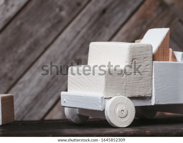 Classic toy truck from\
wood
