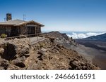 Classic US Park Service architecture, Haleakala Visitor Center, Haleakalā National Park, Maui, Hawaii
