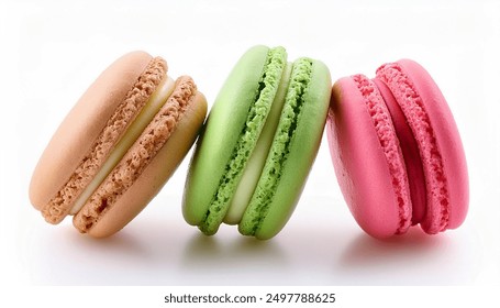 Classic Vanilla Macaroon Cookiesassorted, assortment, background, bakery, biscuit, cake, colorful, confection, confectionery, cookie, delicious, dessert, food, french, indulgence, isolated, macaron, m - Powered by Shutterstock