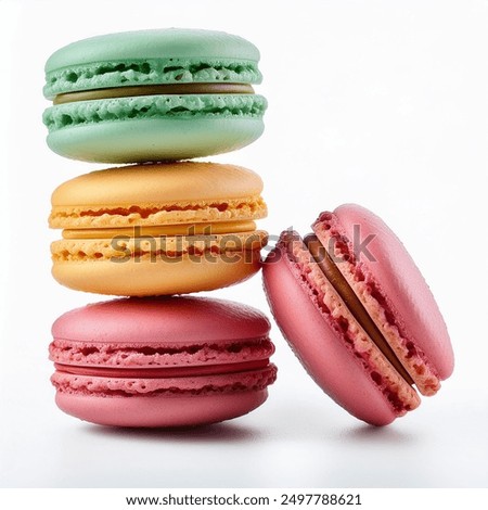 Classic Vanilla Macaroon Cookiesassorted, assortment, background, bakery, biscuit, cake, colorful, confection, confectionery, cookie, delicious, dessert, food, french, indulgence, isolated, macaron, m