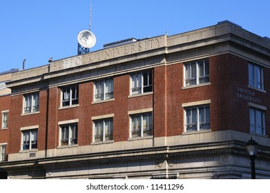 Classic View Of Suffolk University In Boston Massachusetts