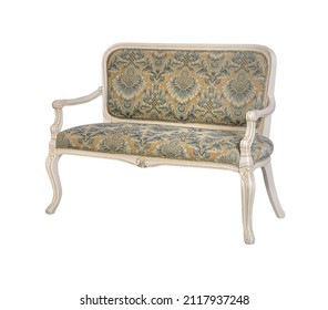 Classic vintage couch upholstered furniture - Shutterstock ID 2117937248