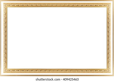 Classic Vintage Gilded Frame Isolated On Stock Photo 409425463 