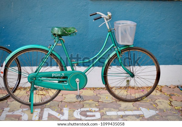 teal green bike