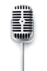 The Classic Vintage Silver Microphone