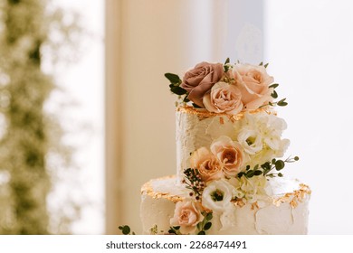 Classic Wedding Reception indoors with florals and tablescapes - Powered by Shutterstock