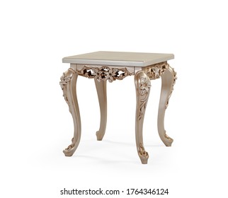 Classic Wood Coffee Table On White Stock Photo 1764346124 | Shutterstock