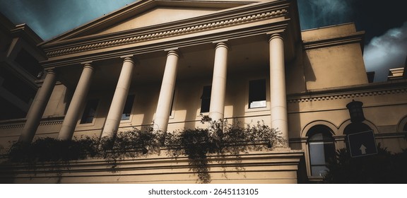 Classical Architecture Building with Columns