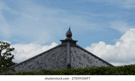 The classical architectures view located in the old temple of the Japan