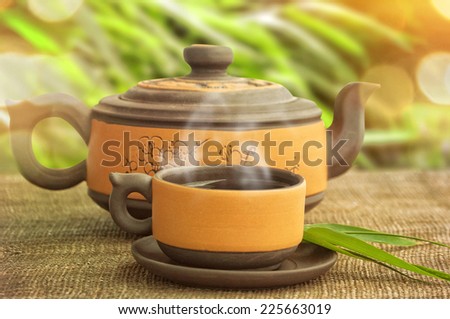 Classical asian tea set