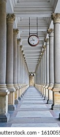 Classical columns and clock.