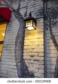 Classical lamp on the wall
