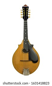classical mandolin on white background