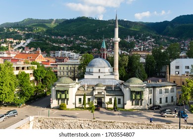 Classical Ottoman Style Emperor’s Mosque Or Careva Džamija, Built In 15th Century, Sarajevo, Bosnia And Herzegovina