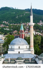 Classical Ottoman Style Emperor’s Mosque Or Careva Džamija, Built In 15th Century, Sarajevo, Bosnia And Herzegovina