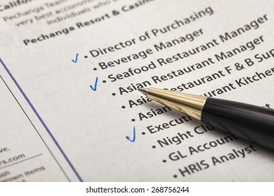 Classified Ad, Occupation, Advertisement. - Shutterstock ID 268756244