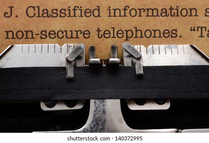 Classified Information Form