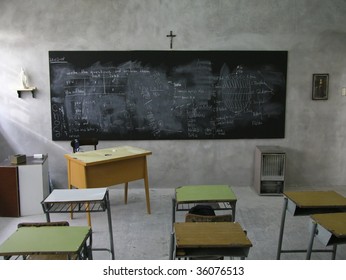 Classroom In A Catholic School In Argentina