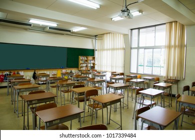 Classroom of Japan - Shutterstock ID 1017339484