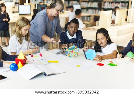 Classroom Learning Mathematics Students Study Concept