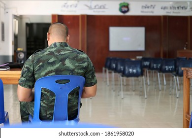 In The Classroom Where The Military Students Were Sitting