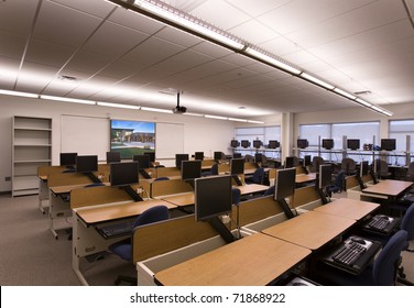 Classroom/Classroom With Digital Technology/Classroom For Students, Image On Screen Is One Of Mine.