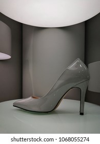 Classy Glossy High Heel Shoe In High End Shop Window