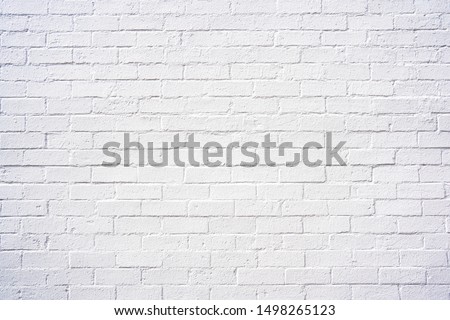Classy white brick exterior wall design spa e as background