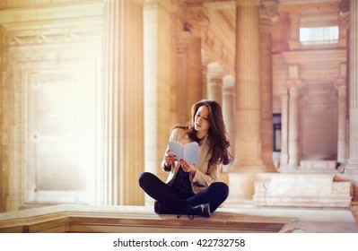 Classy Woman Reading A Book