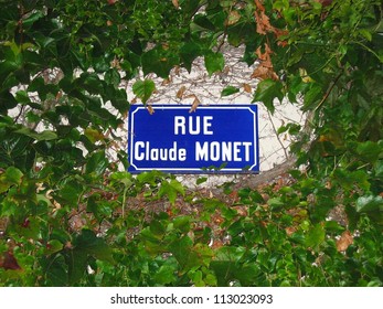 Claude Monet Road. Giverny France