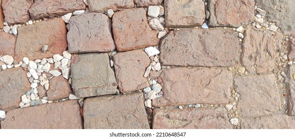 Clay Bricks Floor Damaged At Pakistan Street