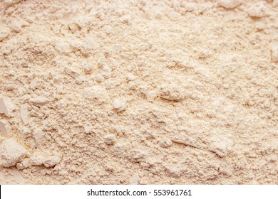 clay dry powder cosmetic texture. 