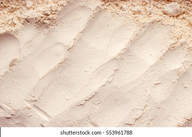 Clay Dry Powder Cosmetic Texture. 