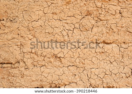 clay earthen wall texture background.
