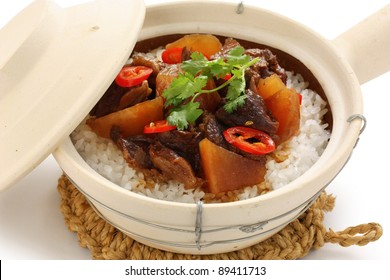 Clay Pot Beef Rice, Chinese Cuisine