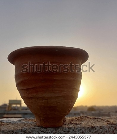 A clay pot sky view natural 
