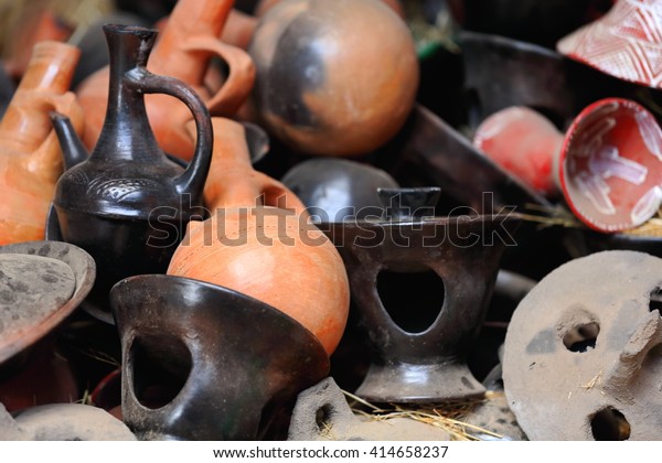 Clay Pottery Black Ethiopian Red Tigrayan Stock Photo Edit Now 414658237