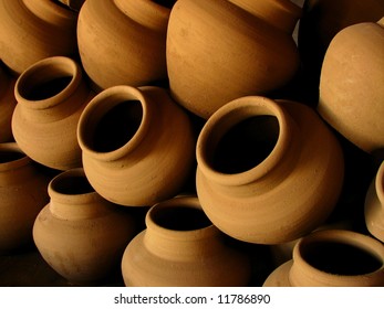 Clay Pottery From Vigan City, South Ilocos, Philippines