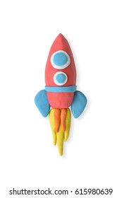 clay rocket - Shutterstock ID 615980639