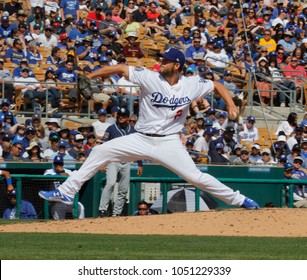 Clayton Kershaw Pitcher For The Los Angeles Dodgers At Camelback Ranch Glendale In Phoenix, Arizona USA March 18,2018.