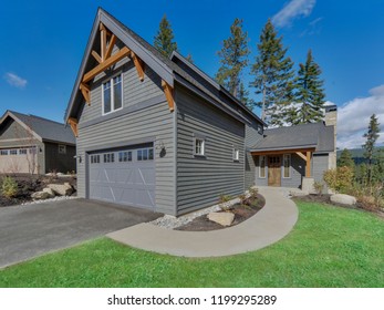 Cle Elum, WA  USA - Sept. 2, 2018: Residential Front Exterior