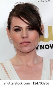 Clea DuVall At The 18th Annual Critics' Choice Movie Awards Arrivals, Barker Hangar, Santa Monica, CA 01-10-13